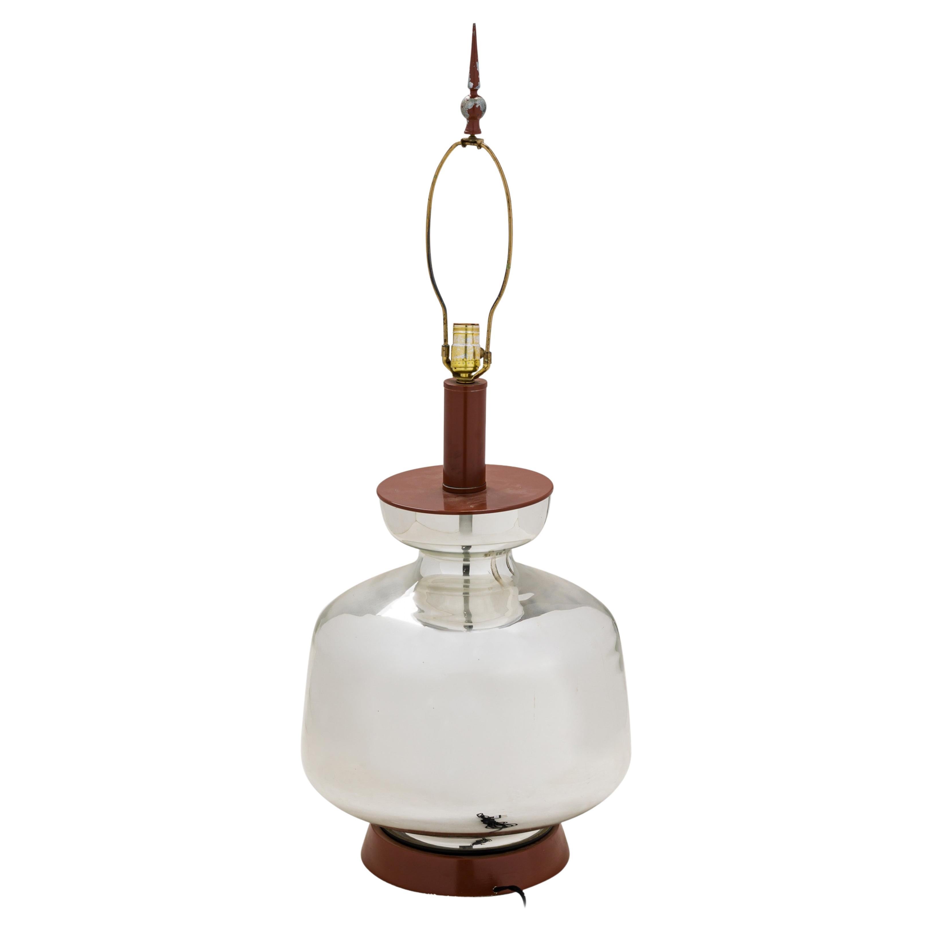 Tyndale Midcentury American Mercury Glass Table Lamp For Sale