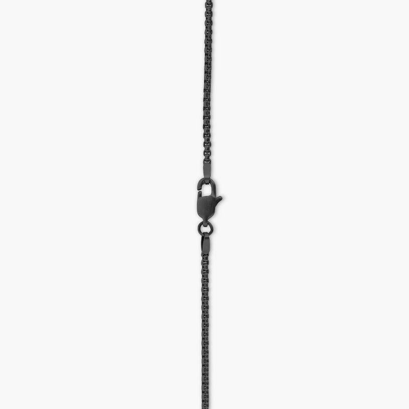Tyne Necklace in Brushed Black IP Stainless Steel, Size L

These unisex necklaces cast from black ip plated stainless steel have a classic brushed effect finish. Entitled the 