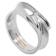 Tyne Ring in Brushed Stainless Steel, Size S