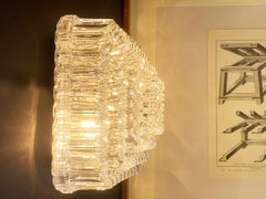 Very Large Cascading Icicle Square Flush Mount Lamp Helena Tynell, Limburg, 60s