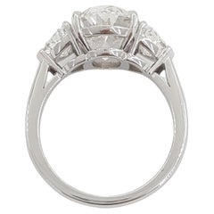 GIA Certified 4.02 Carat Oval Cut D Color Flawless Clarity Diamond Type IIA Ring