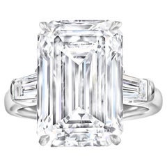 GIA Certified 10.12 Carat Emerald Cut Diamond 