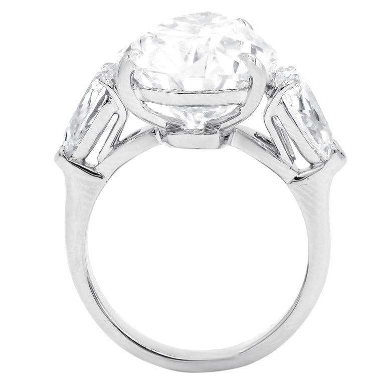 Contemporary TYPE 2A Golconda type GIA Certified 7.02 Carat Pear Cut Diamond Ring For Sale
