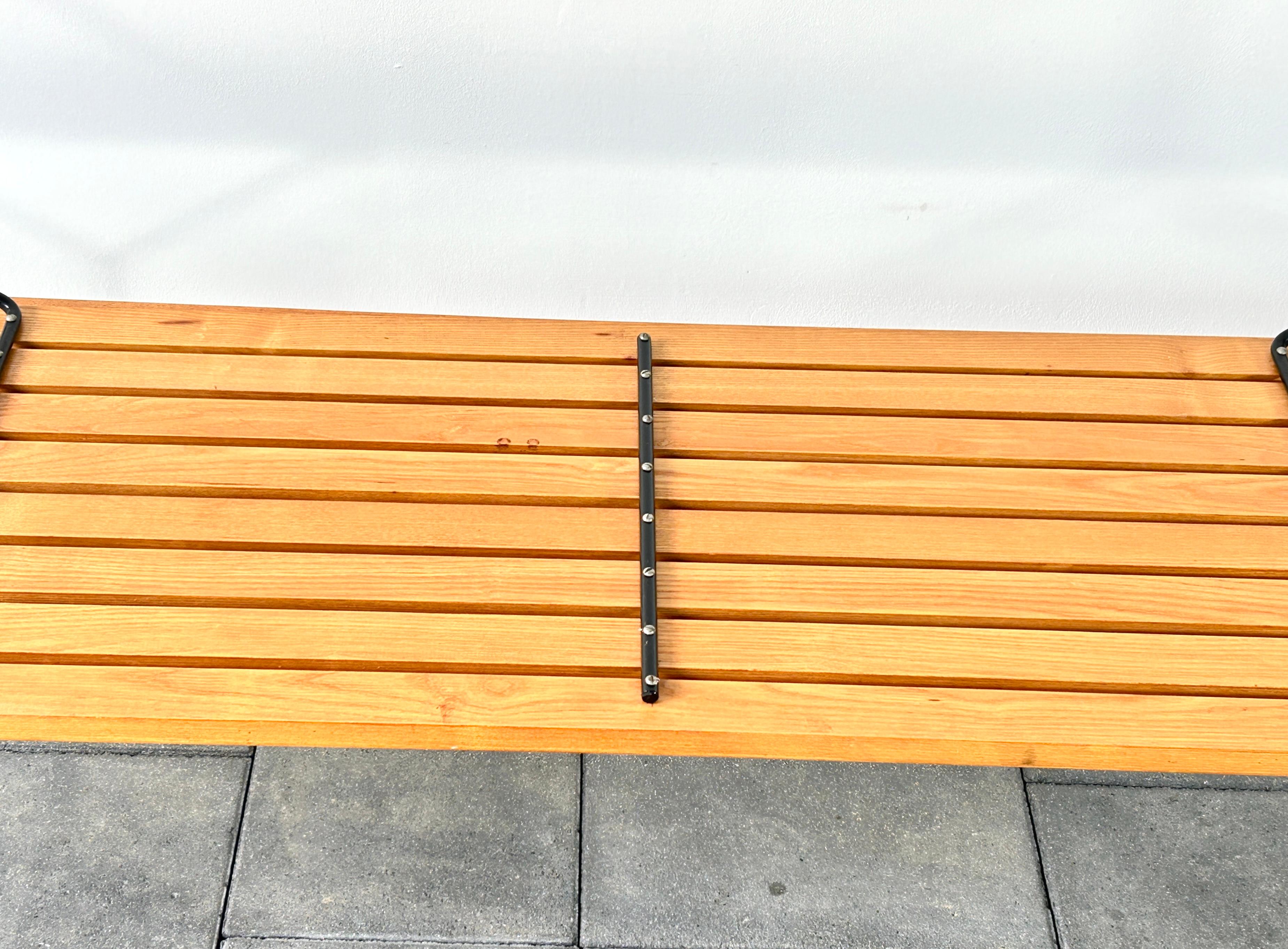 Type 400 slat bench designed by Harry Bertoia for Knoll International 1952 5