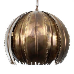 Type 6404 Pendant by Holm Sorensen, 1960s, Cute Brutalist Danish Hanging Light