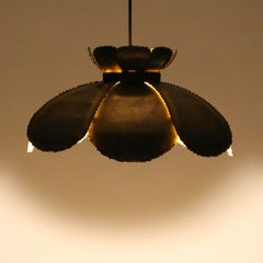 TYPE 6436 Lamp by Holm Sorensen 1960s, Large Brutalist Danish Hanging Light
