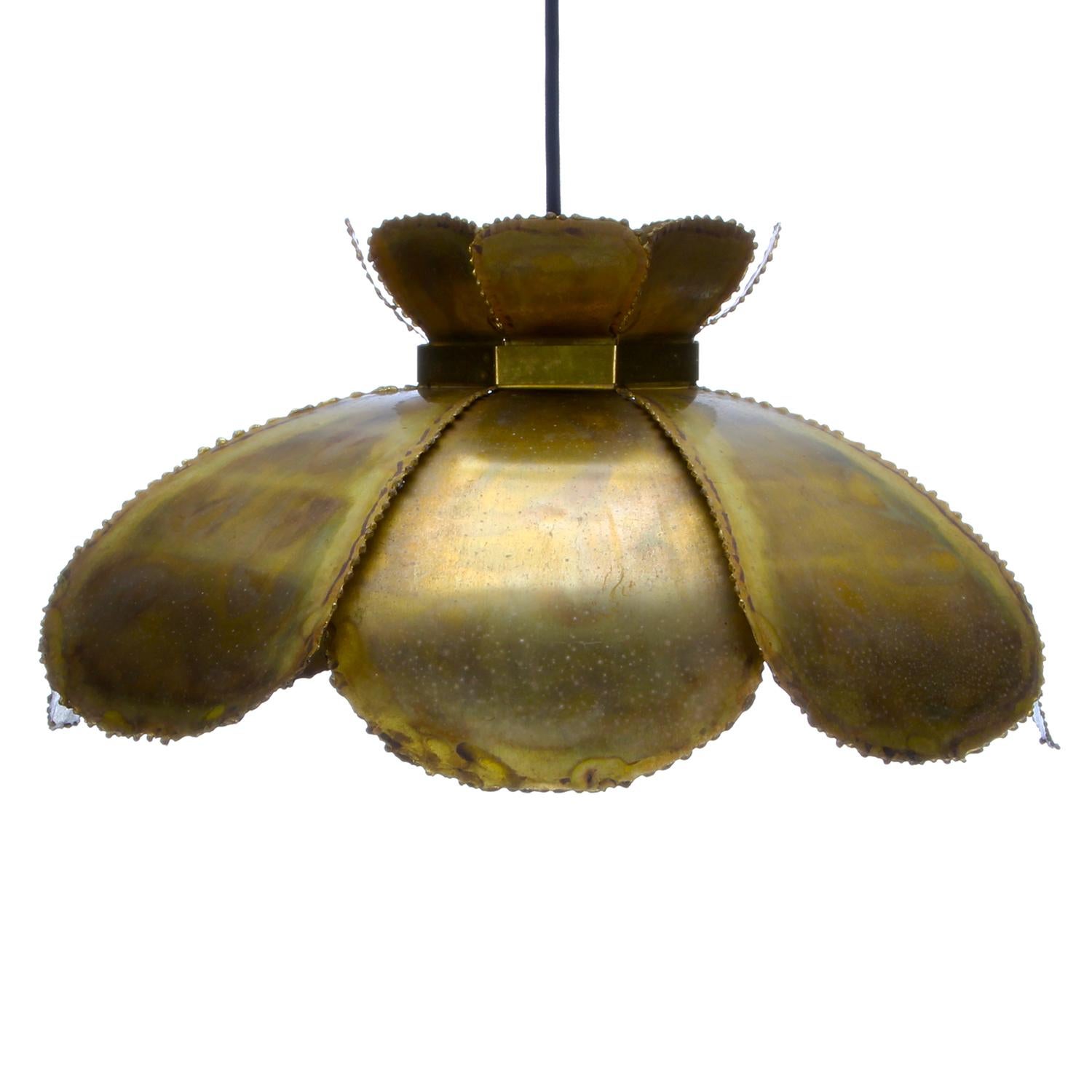 TYPE 6436 Lamp by Holm Sorensen 1960s, Large Brutalist Danish Hanging Light For Sale