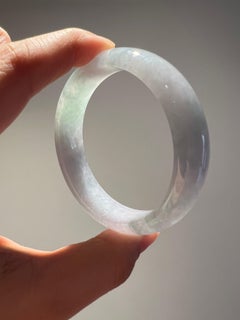 Type A burmese jadeite green bangle