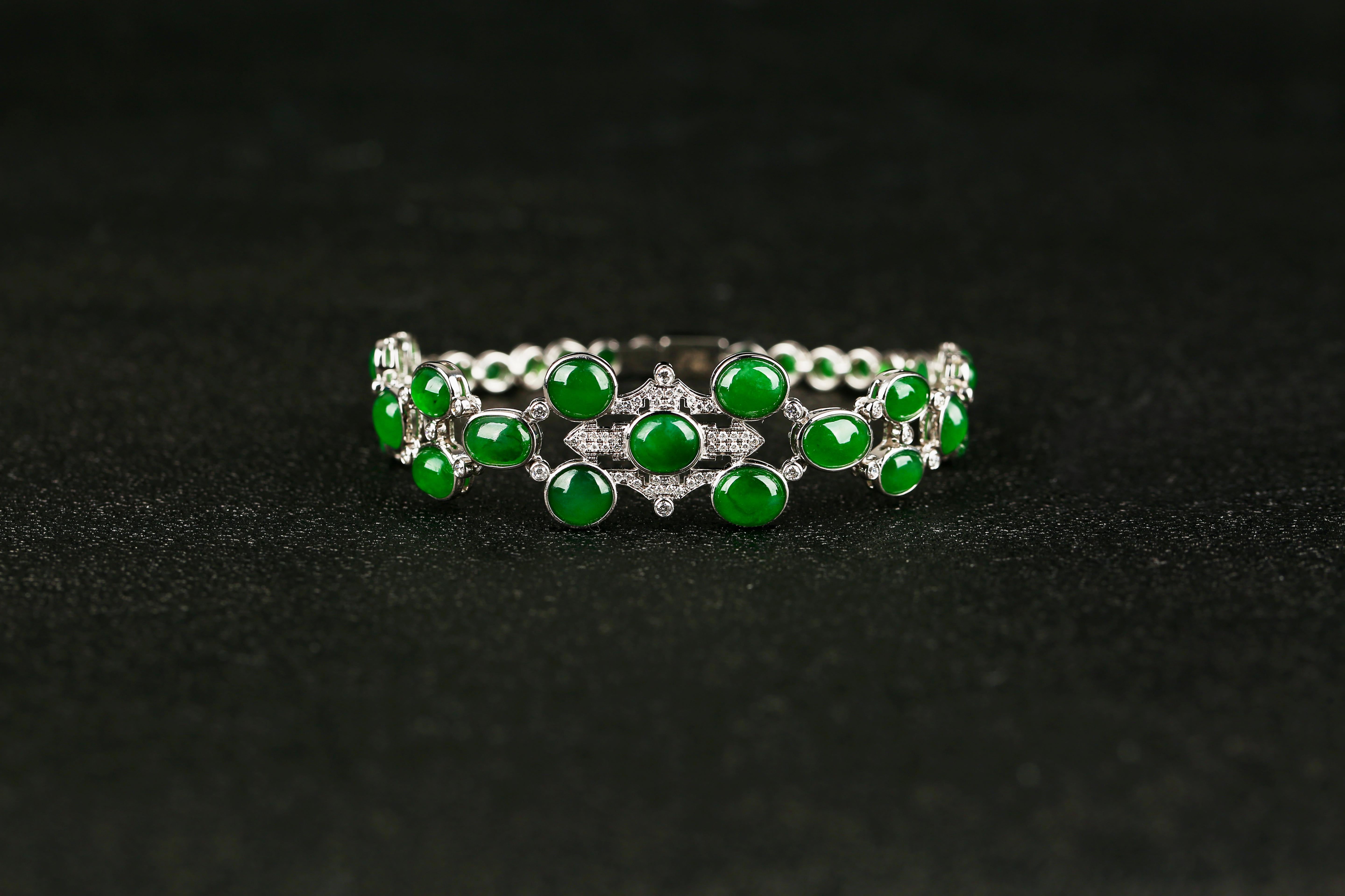jade and diamond bracelet