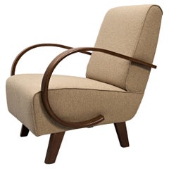 Vintage Type C Armchair by Jindřich Halabala, 1930s