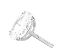 TYPE IIA GIA Certified 14 Ct. Oval Diamond Solitaire Ring