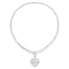TYPE IIA GIA Certified 8 Ct. Heart Cut Diamond Pendant Necklace