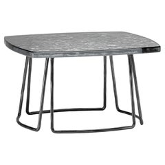 Type Small Silver Side Table by Stormo Studio