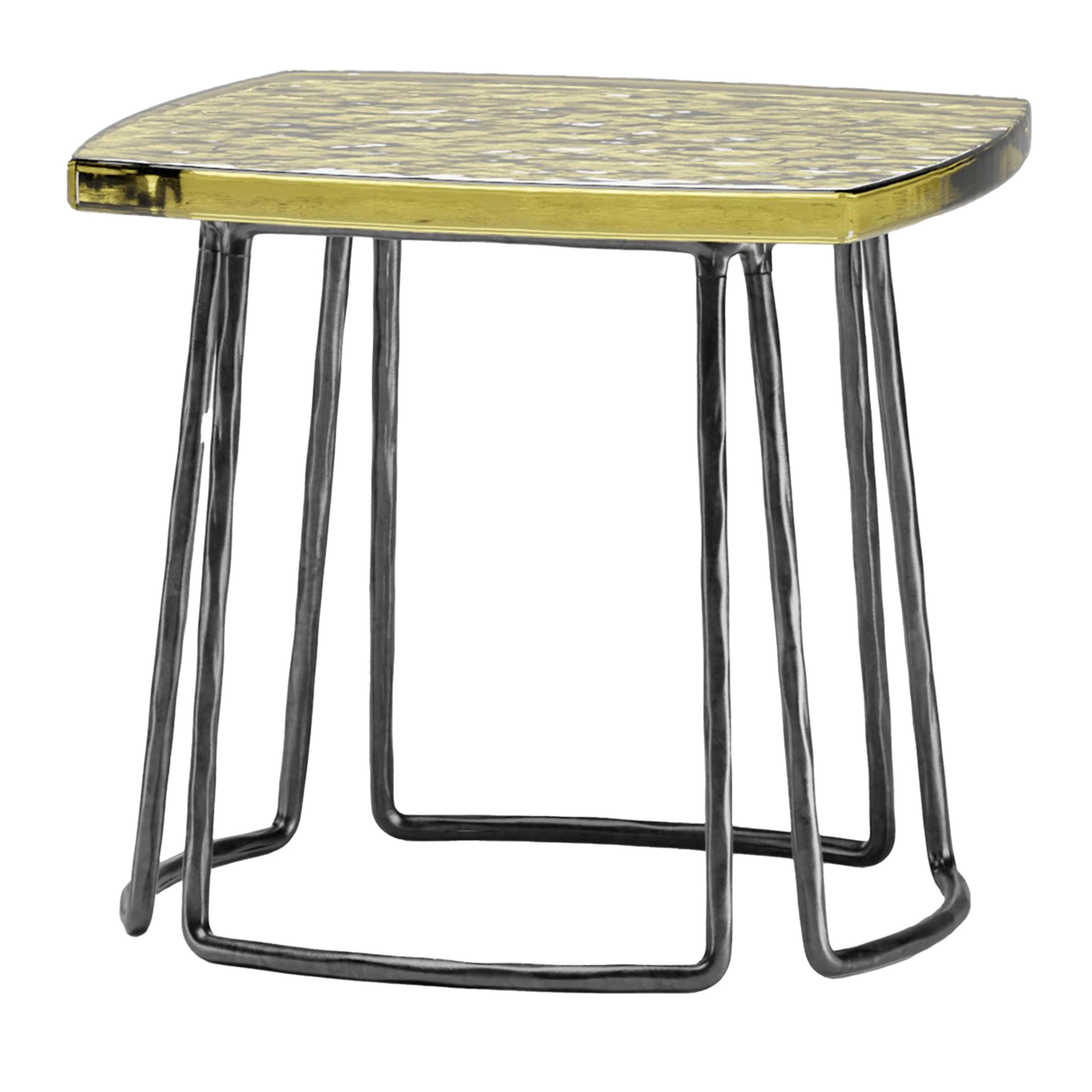 Type Tall Green Side Table by Stormo Studio For Sale