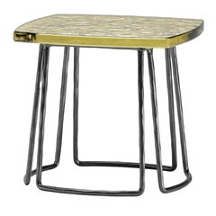 Type Tall Green Side Table by Stormo Studio