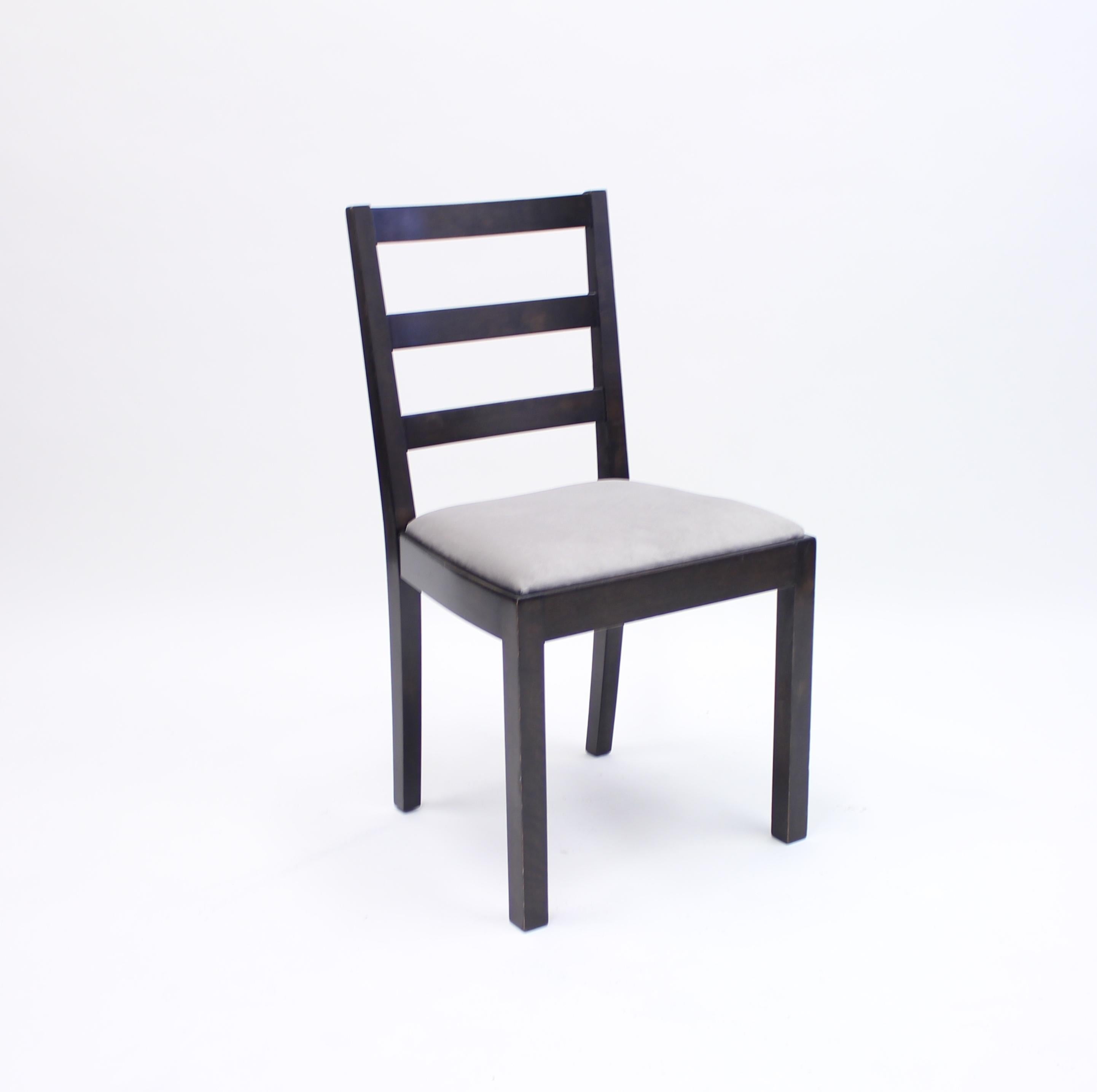Velvet Typenko Chairs by Axel Einar Hjorth for Nordiska Kompaniet, 1930s, Set of 6