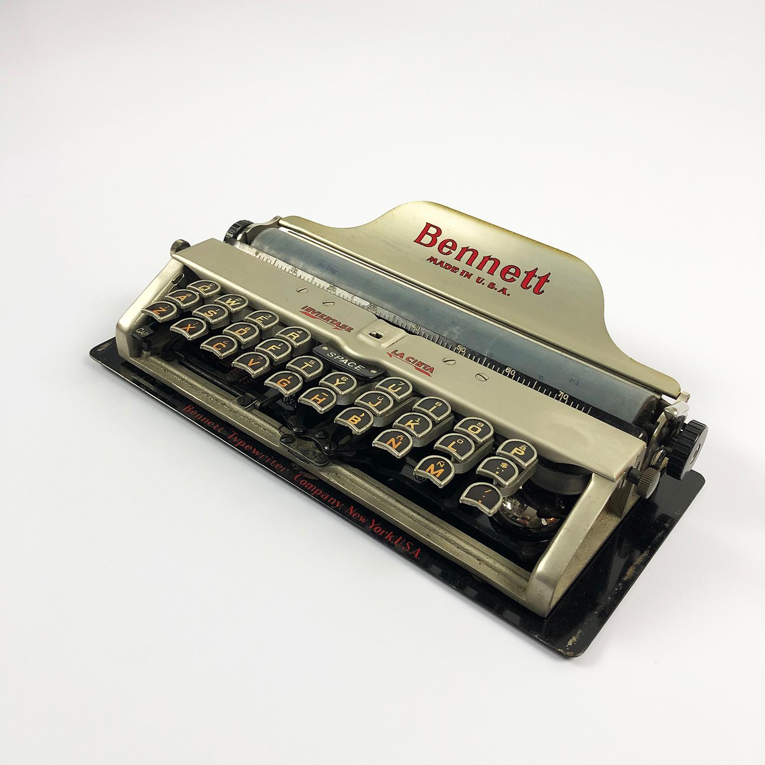 bennett typewriter for sale