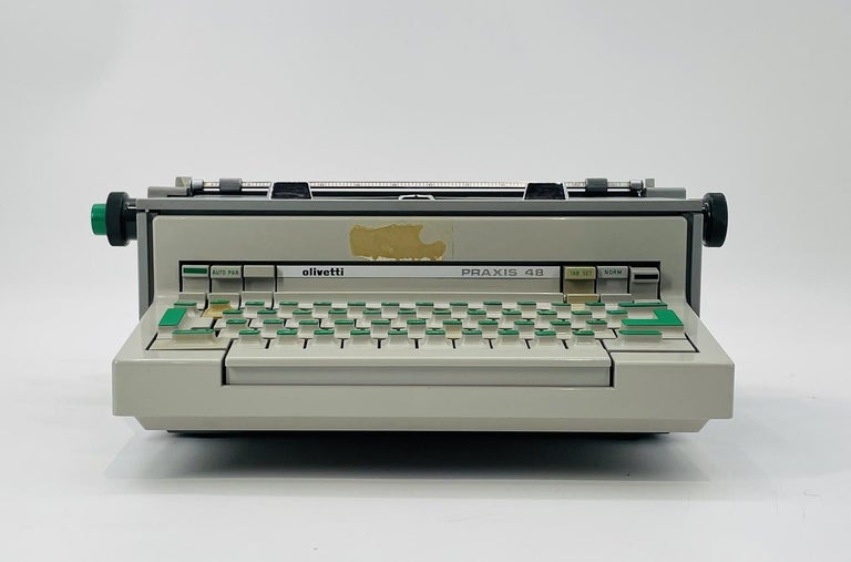 Typewriter by Ettore Sottsass for Olivetti, Model Praxis 48, Italy