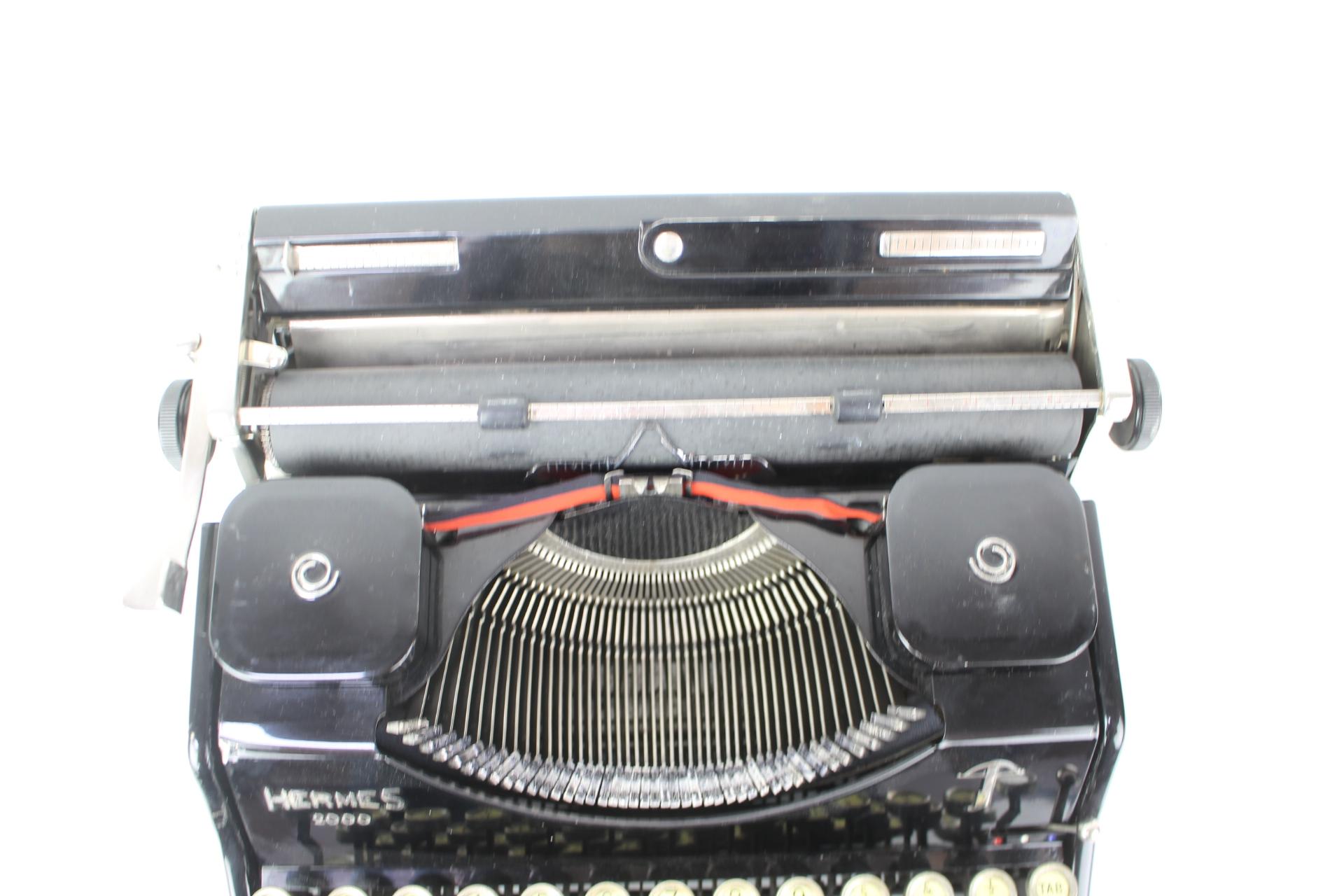 Art Deco  Typewriter/ HERMES 2000, Switzerland 1930s For Sale
