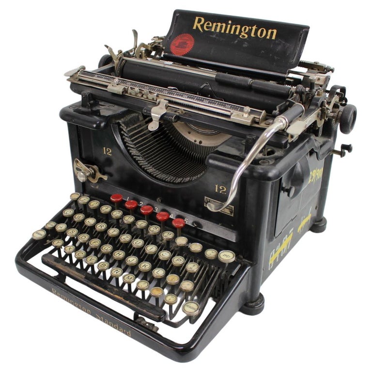 Typewriter/Remington Standart 12 USA, 1930s For Sale at 1stDibs 