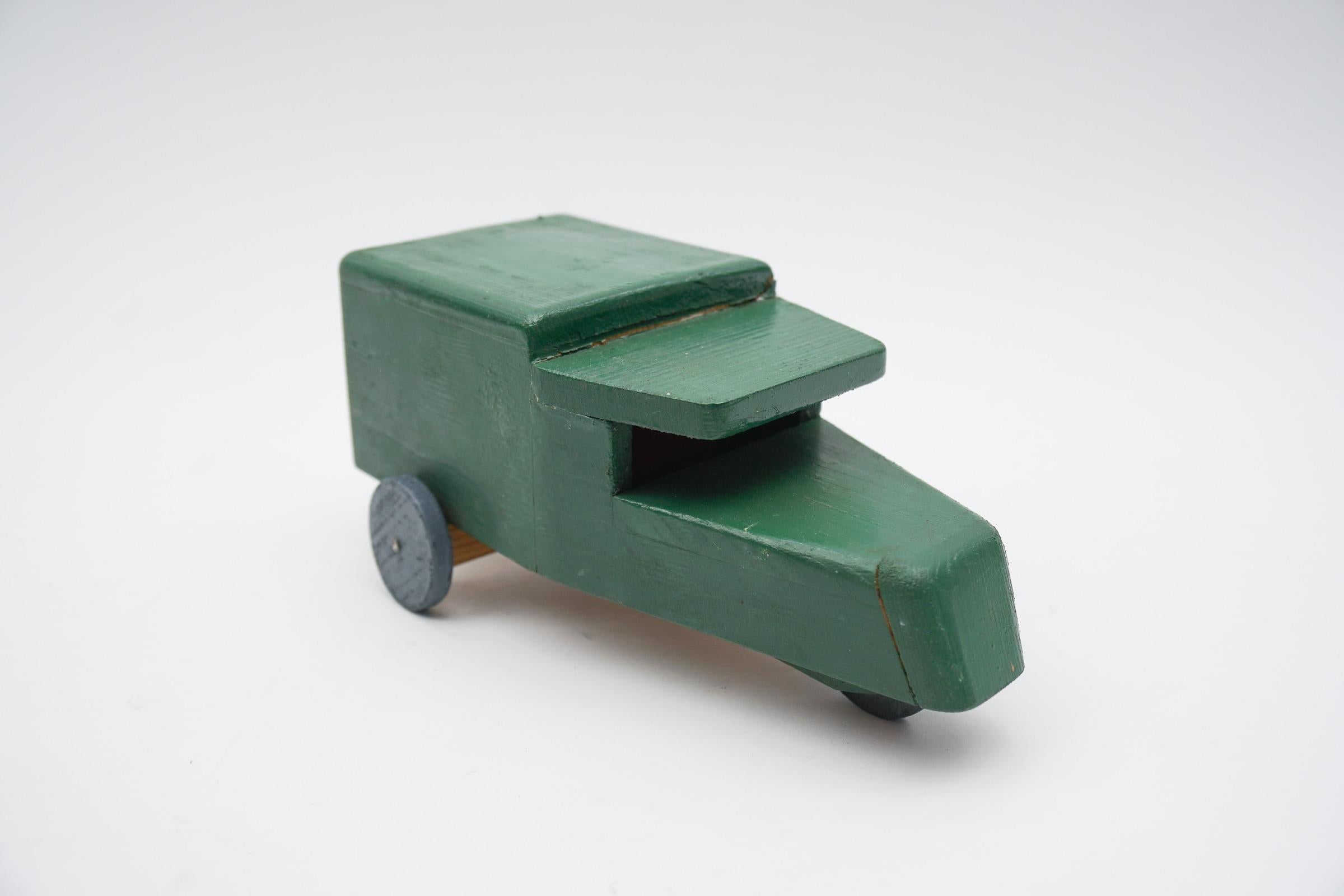 Art Deco Typical Handmade Military Vehicle from the 2nd World War, 1940s / 1950s. For Sale