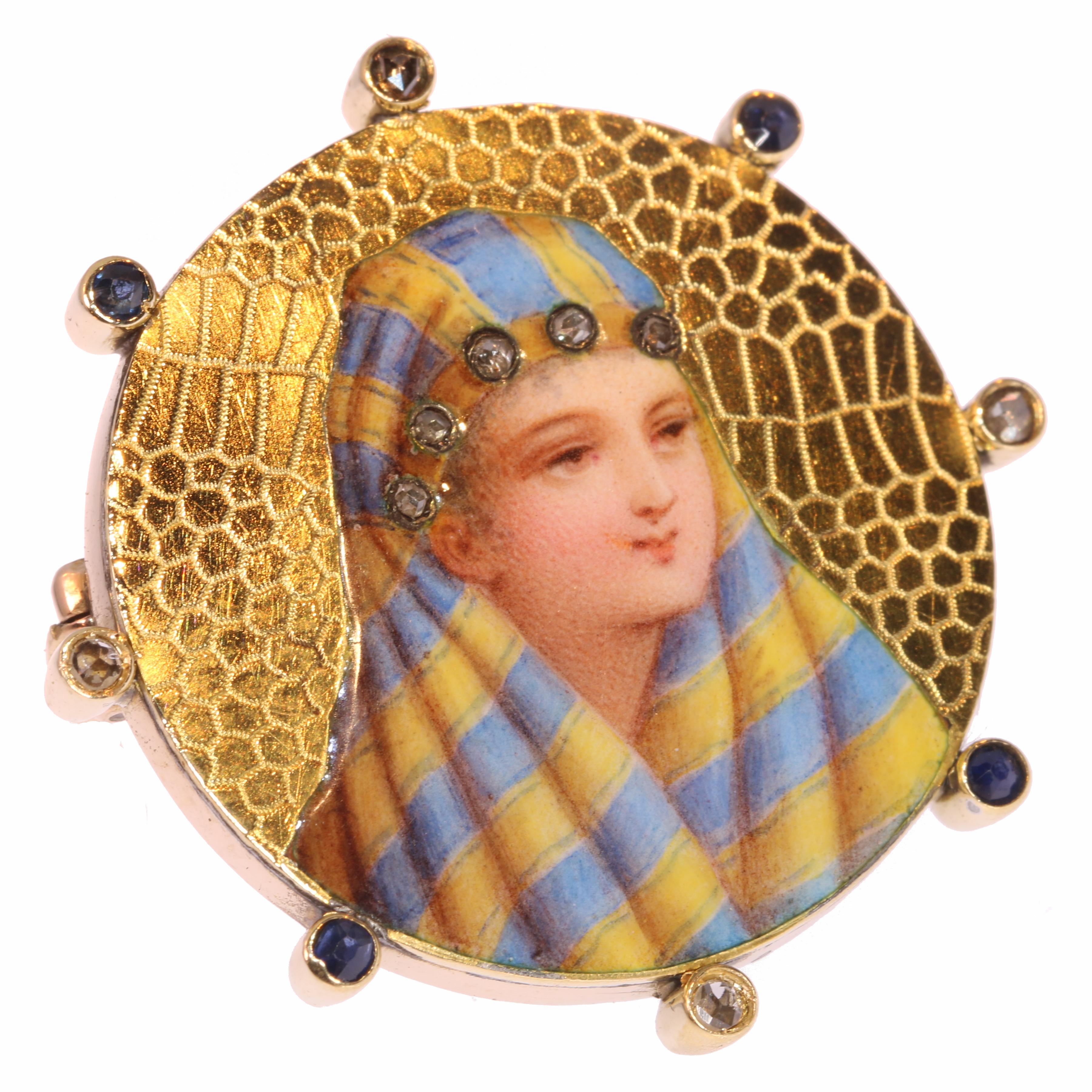 Antique jewelry object group: brooch

Condition: very good condition

Do you wish for a 360° view of this unique jewel?
Just send us your request and we’ll give you the direct link to the videoclip showing this treasure’s full splendour as no