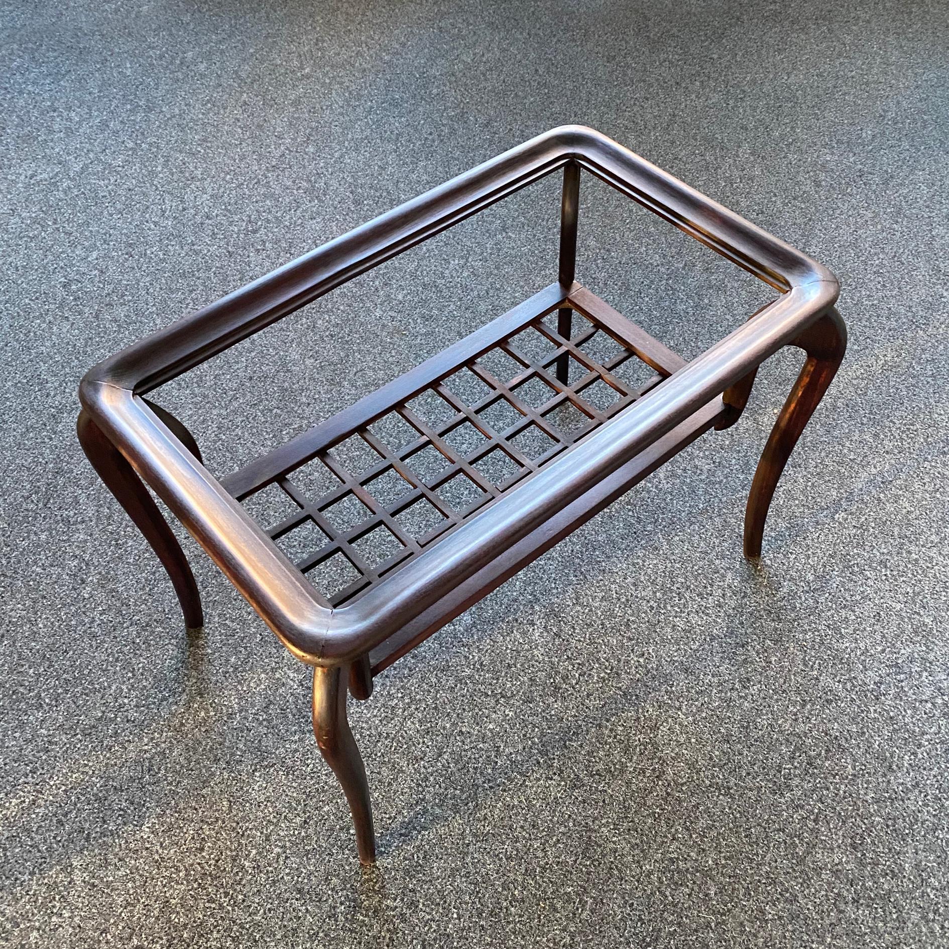 Stained Typical Midcentury Paolo Buffa Style Occasional or Side Table, Italy, 1950s For Sale