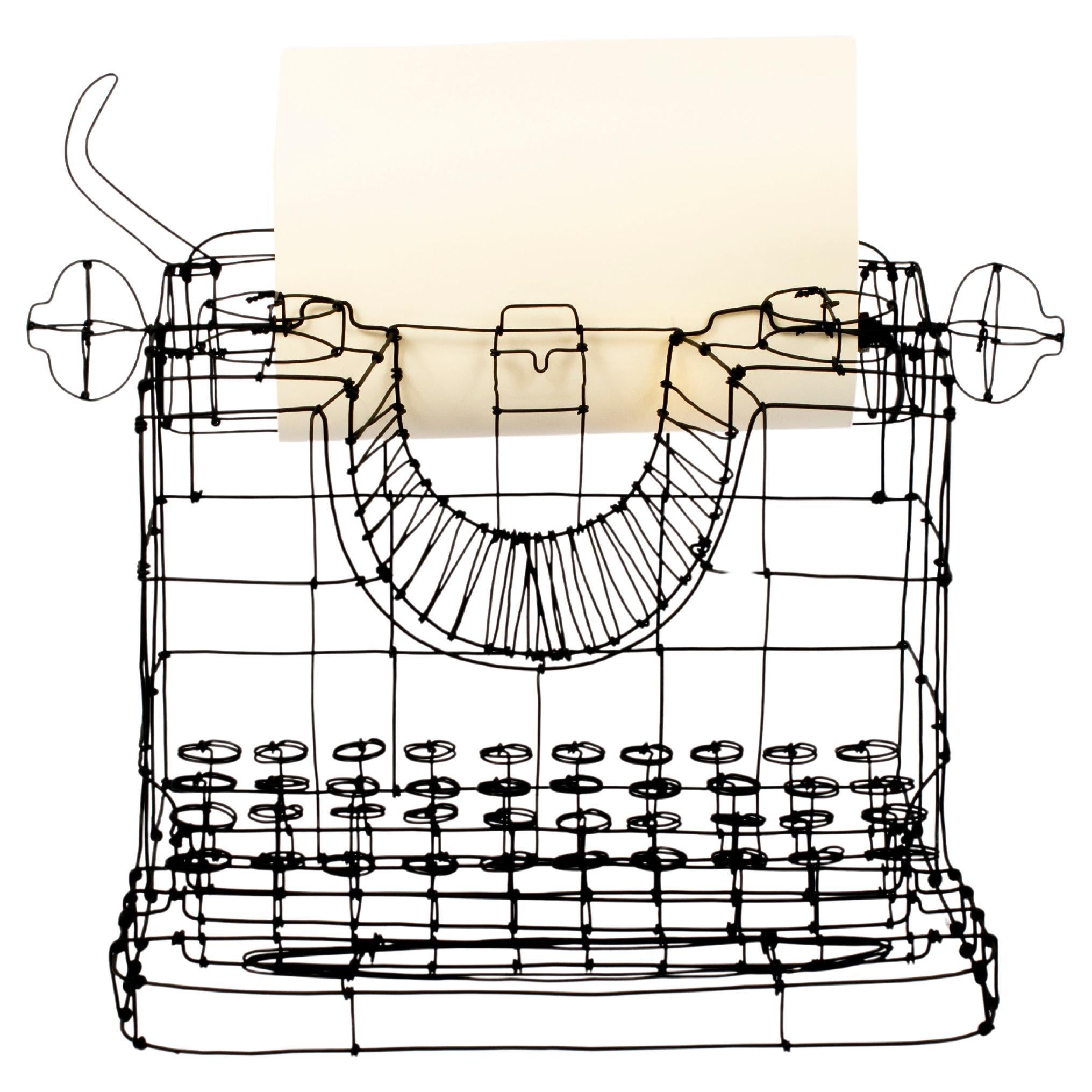 Beleuchtete, handgefertigte Drahtskulptur, die ohne Schweißen hergestellt wird. Inspiriert von Saint-Exupérys Bestseller 
