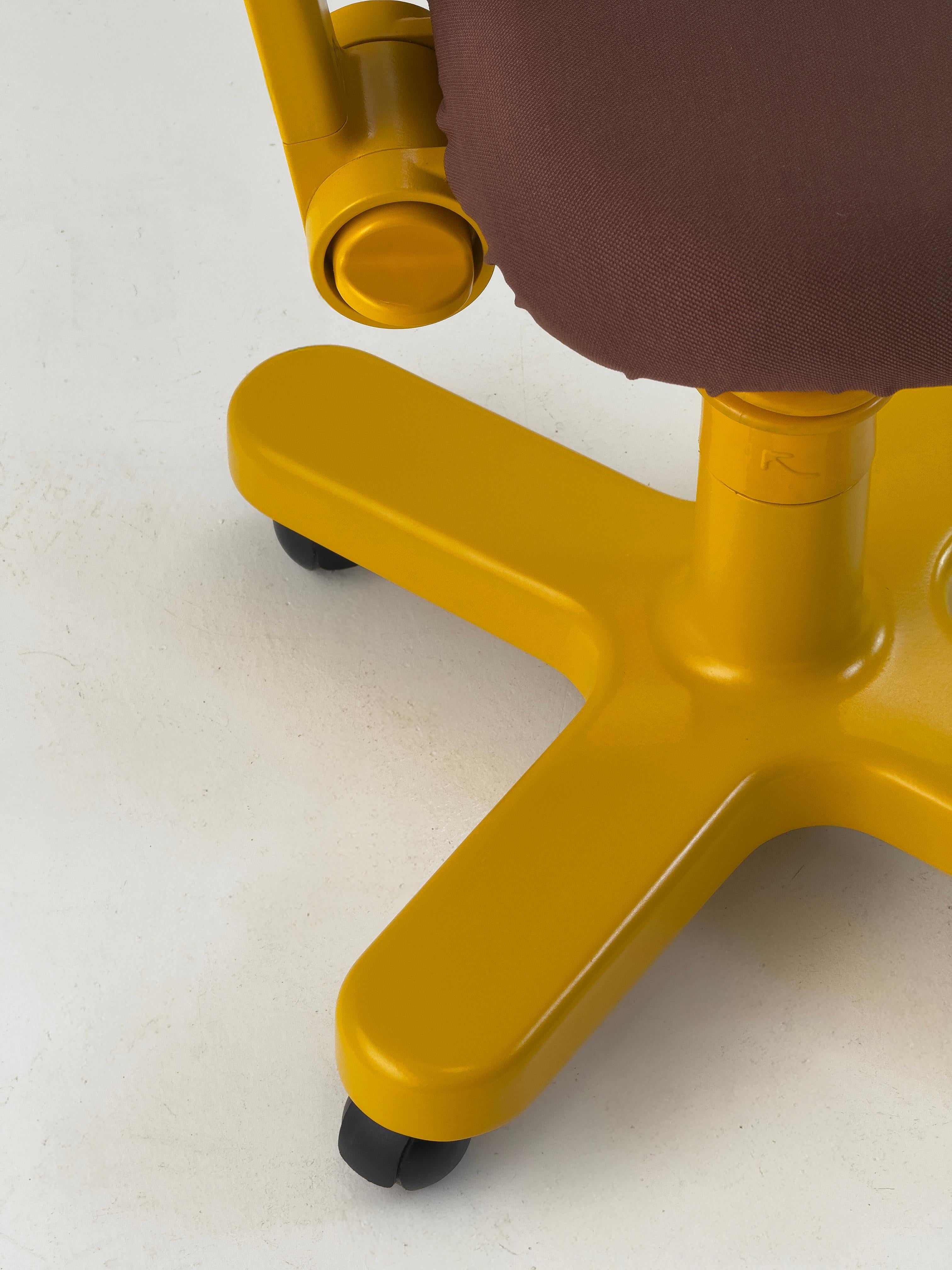 Typist Chair Synthesis 45 Entworfen von Ettore Sottsass für Olivetti, Italien, 1970er Jahre (Metall) im Angebot