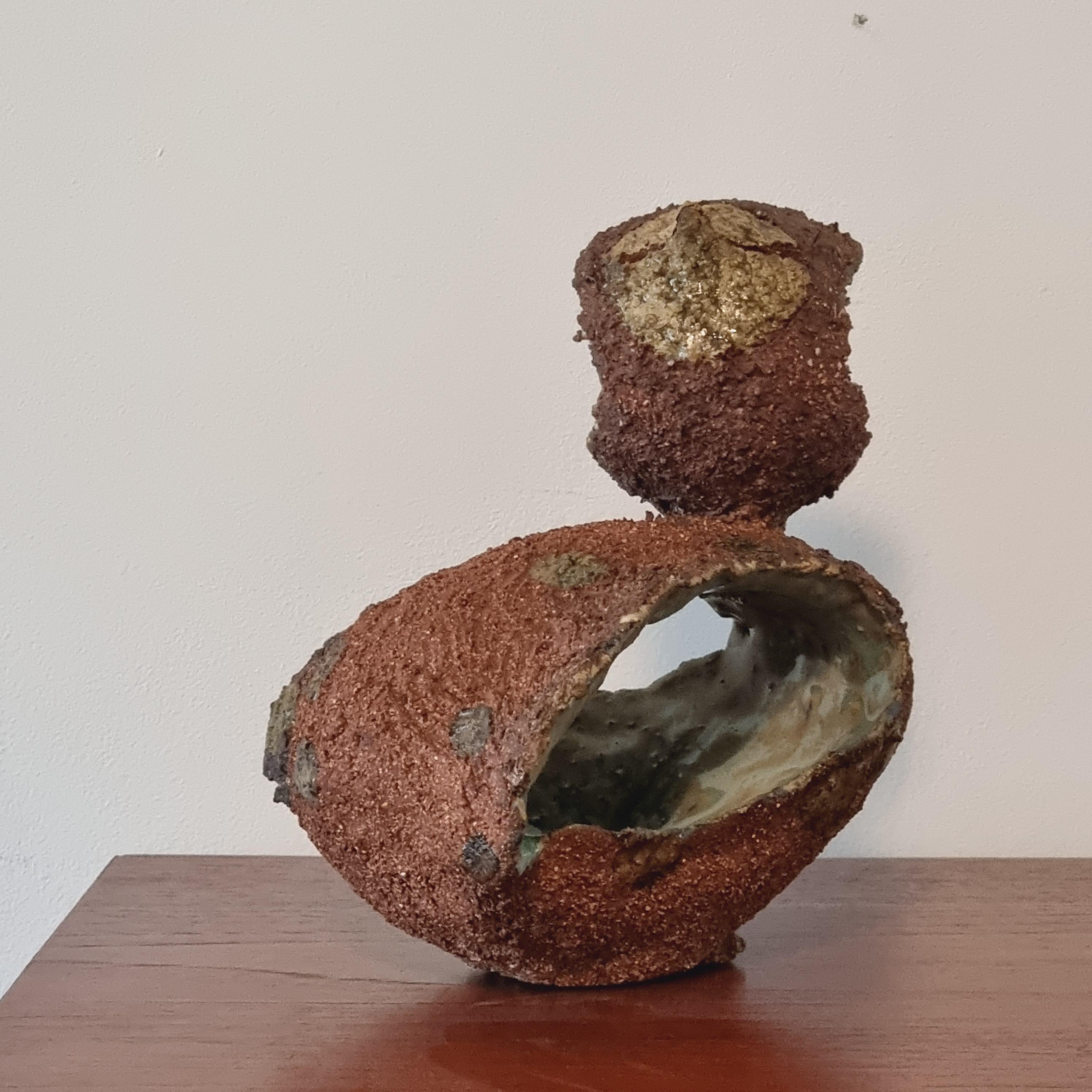 Tyra Lundgren, Skulptur aus Steingut, Schweden 1960er Jahre im Angebot 5