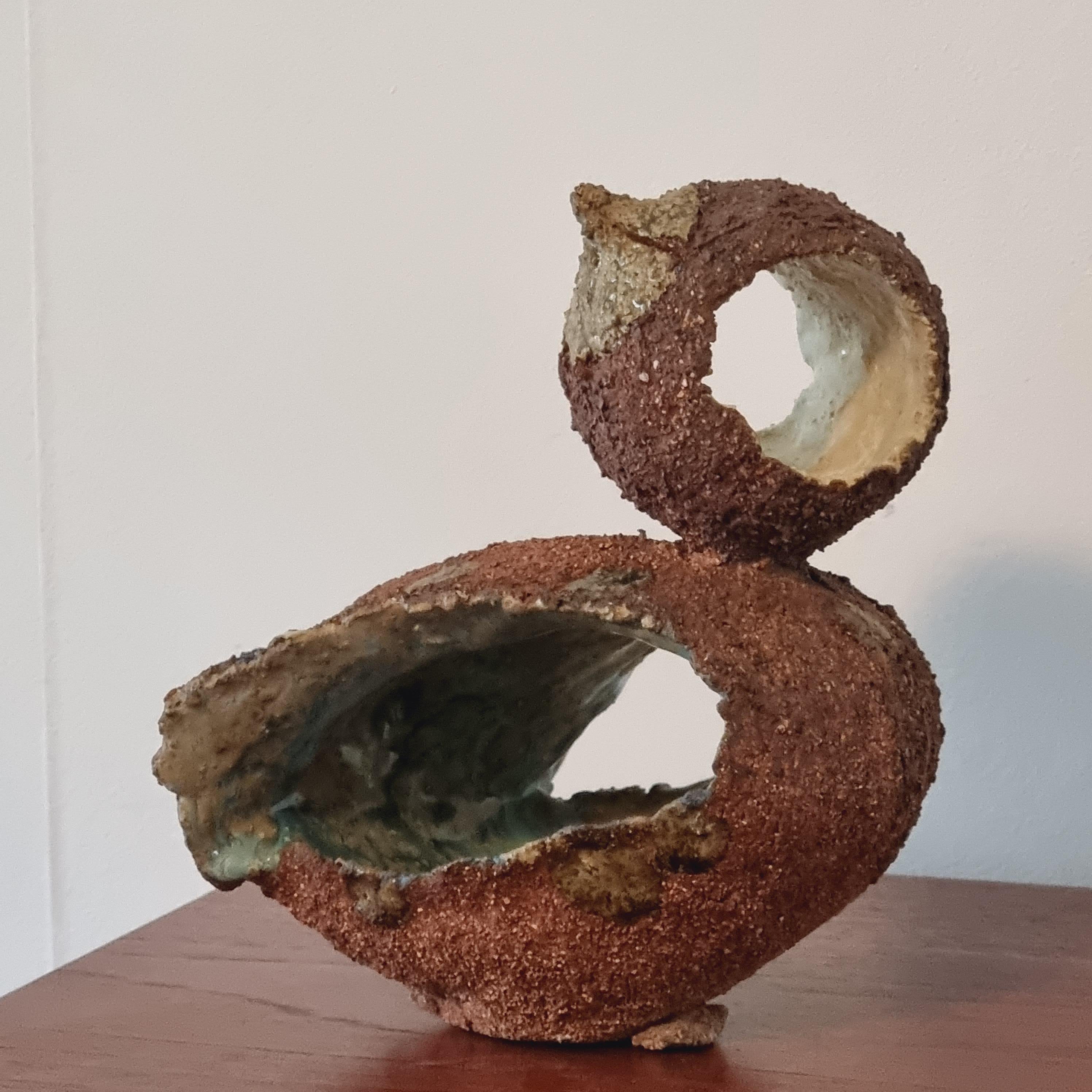 Tyra Lundgren, Skulptur aus Steingut, Schweden 1960er Jahre im Angebot 6
