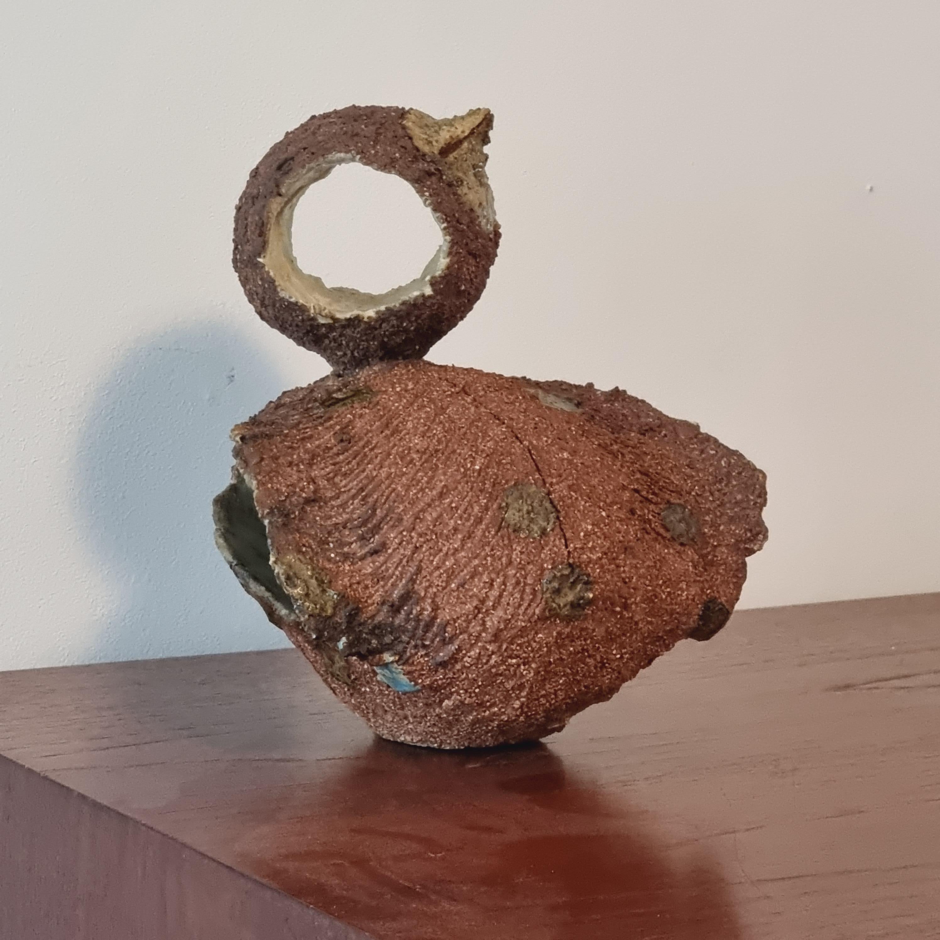 Tyra Lundgren, Skulptur aus Steingut, Schweden 1960er Jahre (Skandinavische Moderne) im Angebot
