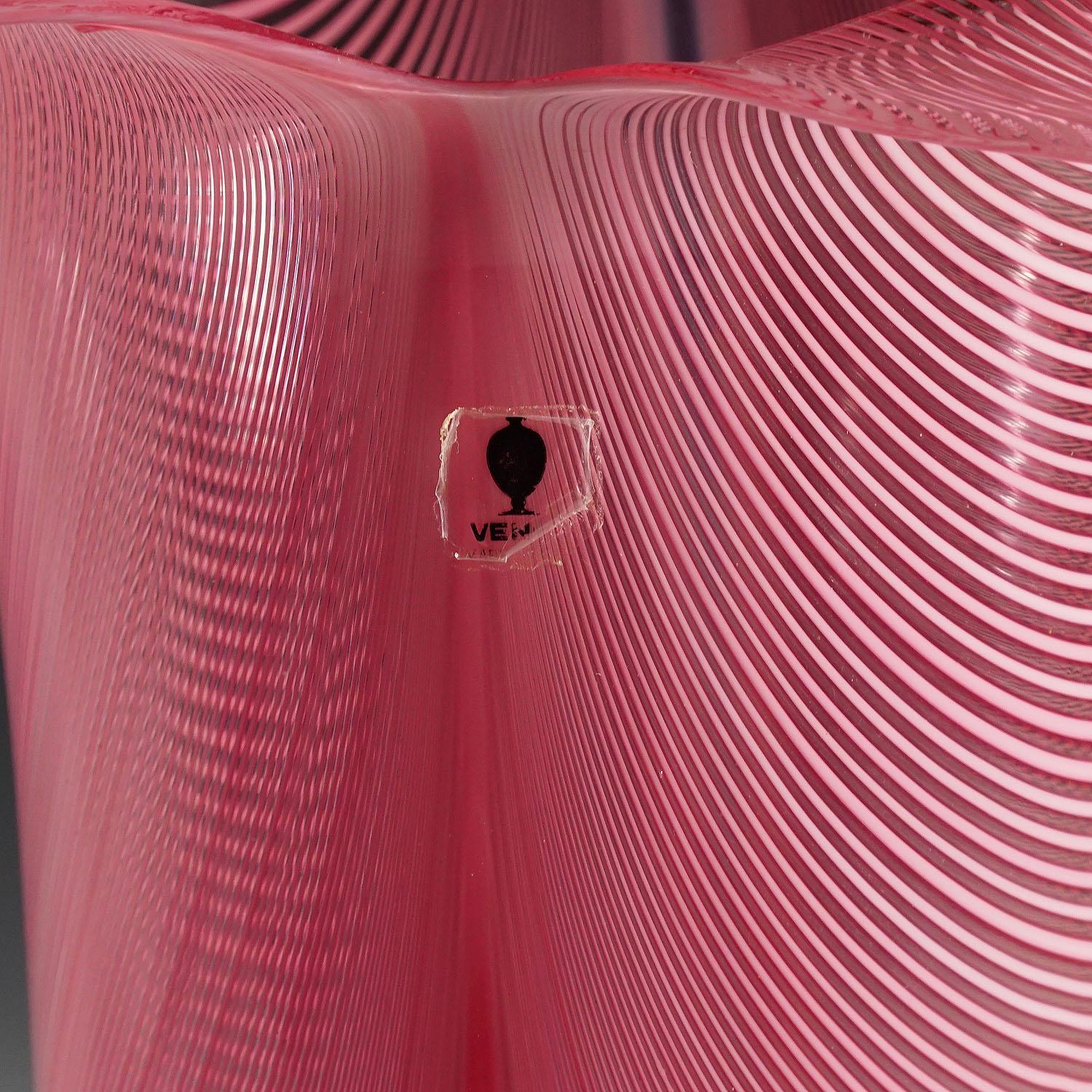 Italian Tyra Lundgren Vase 'Calla' for Venini For Sale