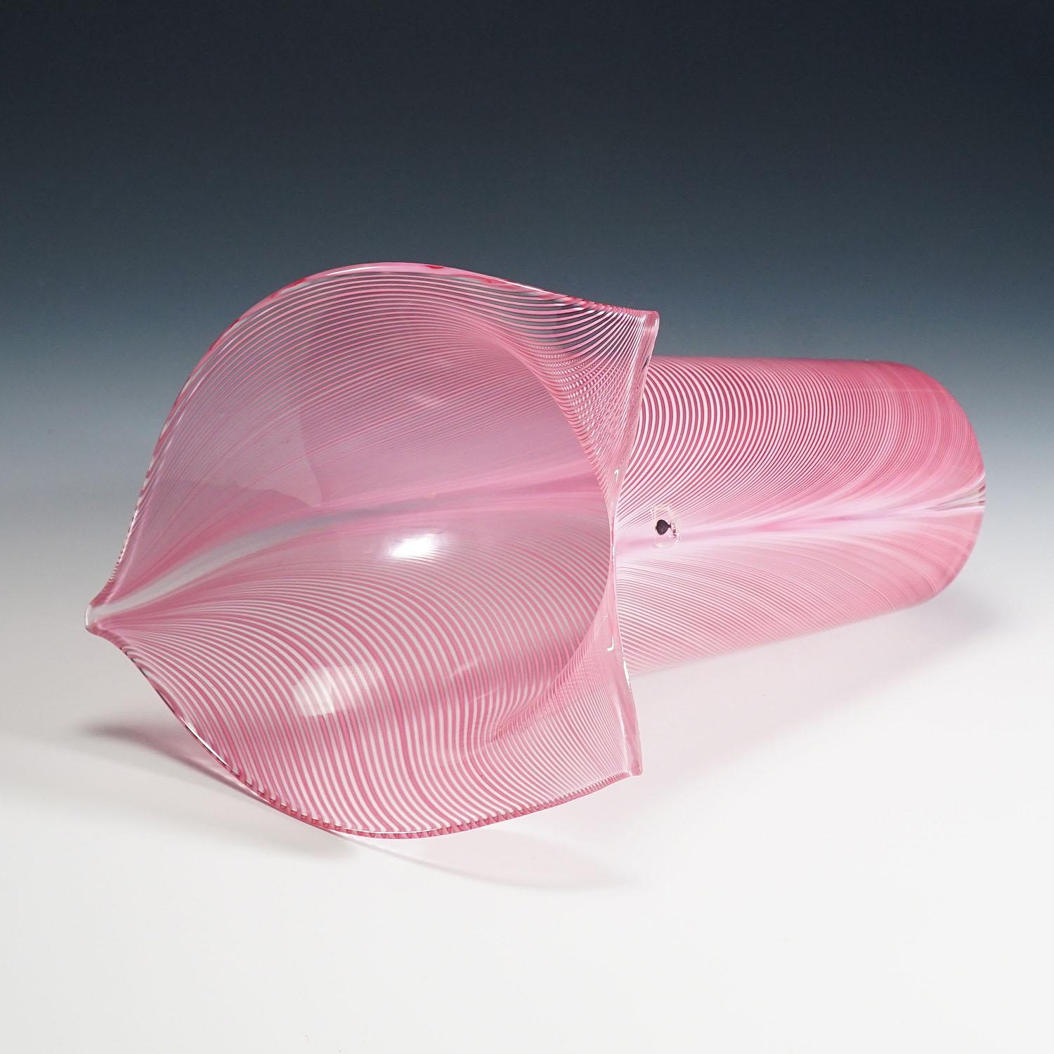 20th Century Tyra Lundgren Vase 'Calla' for Venini For Sale