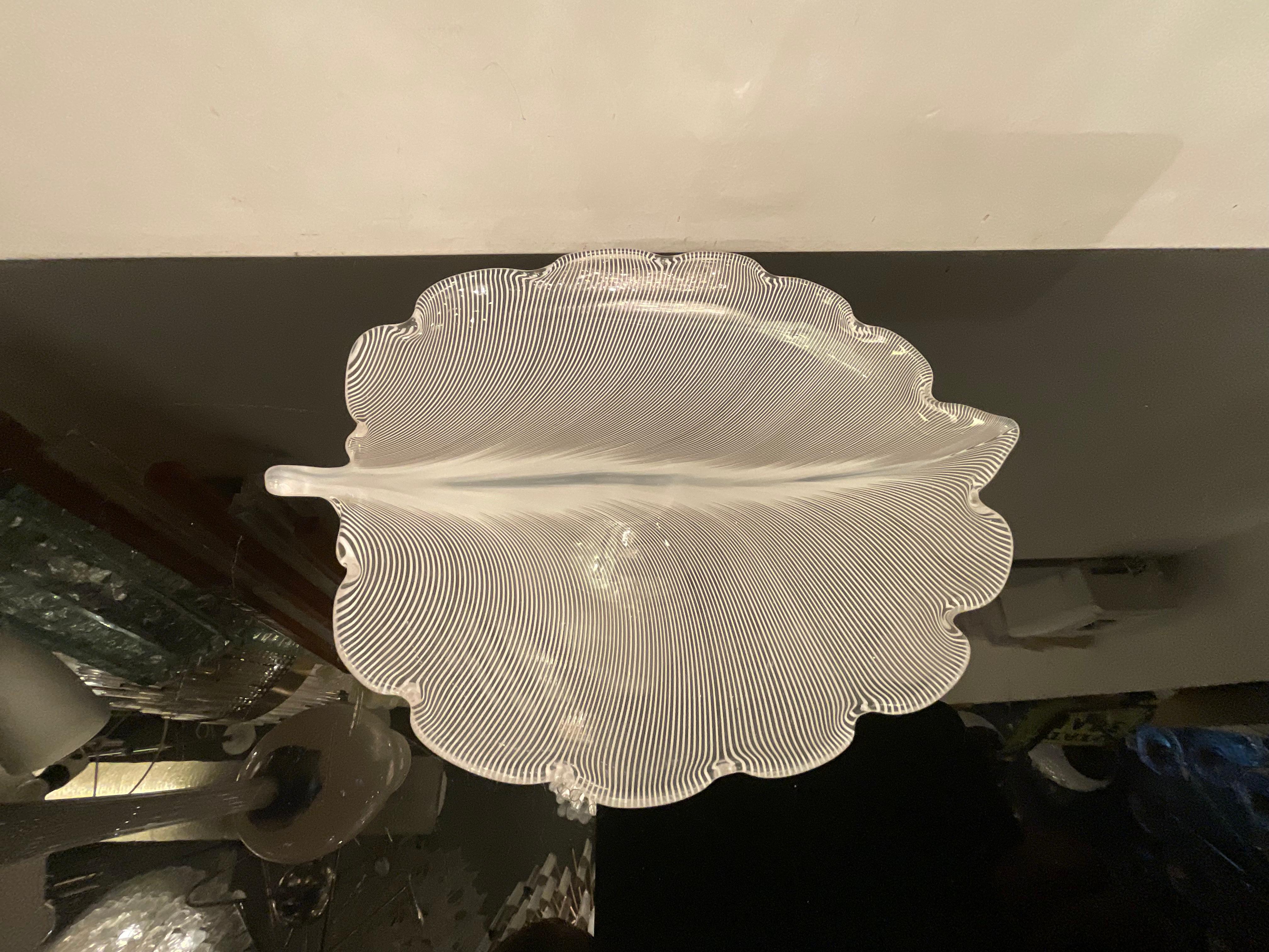 Tyra Lundgren - VENINI - murano glass leaf - 1950s - 20th century For Sale 4