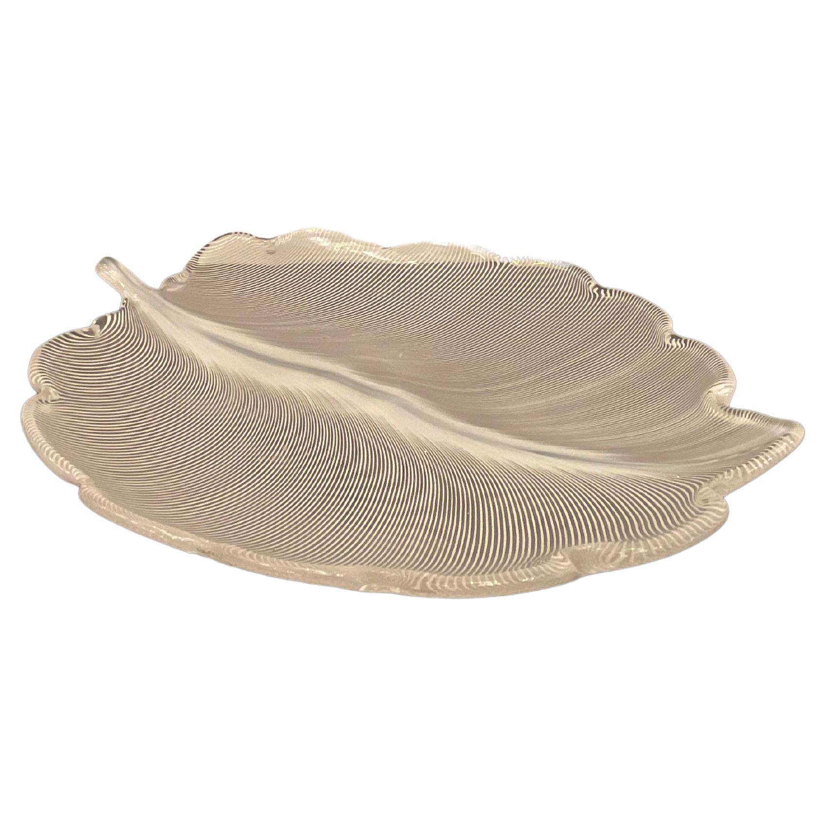 Tyra Lundgren - VENINI - murano glass leaf - 1950s - 20th century For Sale