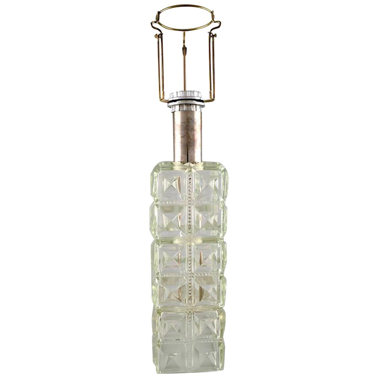 Tyringe for Orrefors. Modernist table lamp in mouth blown art glass. 1960s  For Sale at 1stDibs | glass tyringe