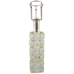 Tyringe per Orrefors. Lampada da tavolo modernista in vetro artistico soffiato a bocca.  1960s