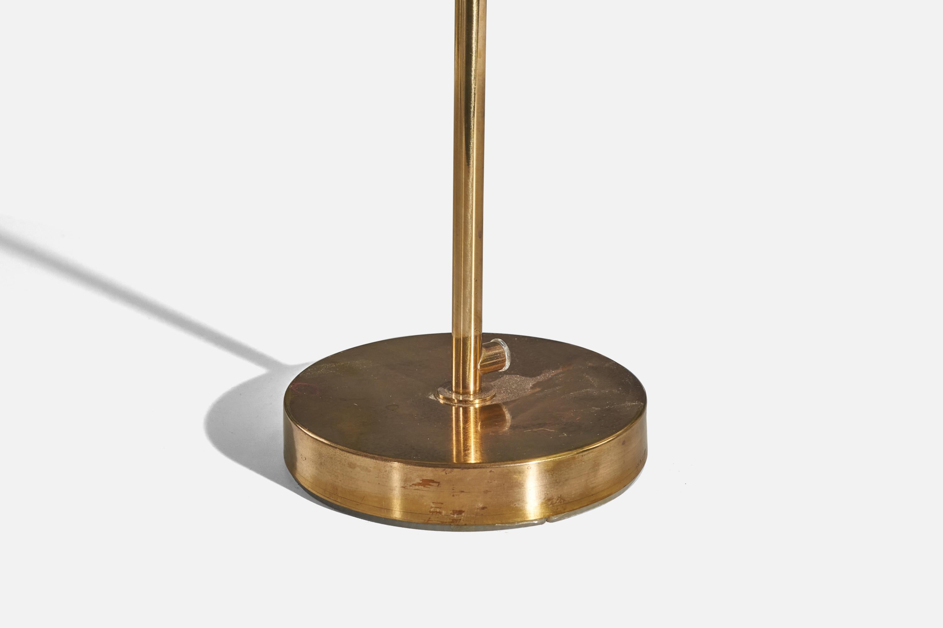 Late 20th Century Tyringe Konsthantverk, Table Lamp, Brass, Sweden, 1970s For Sale