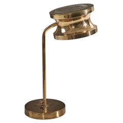 Tyringe Konsthantverk, Table Lamp, Brass, Sweden, 1970s