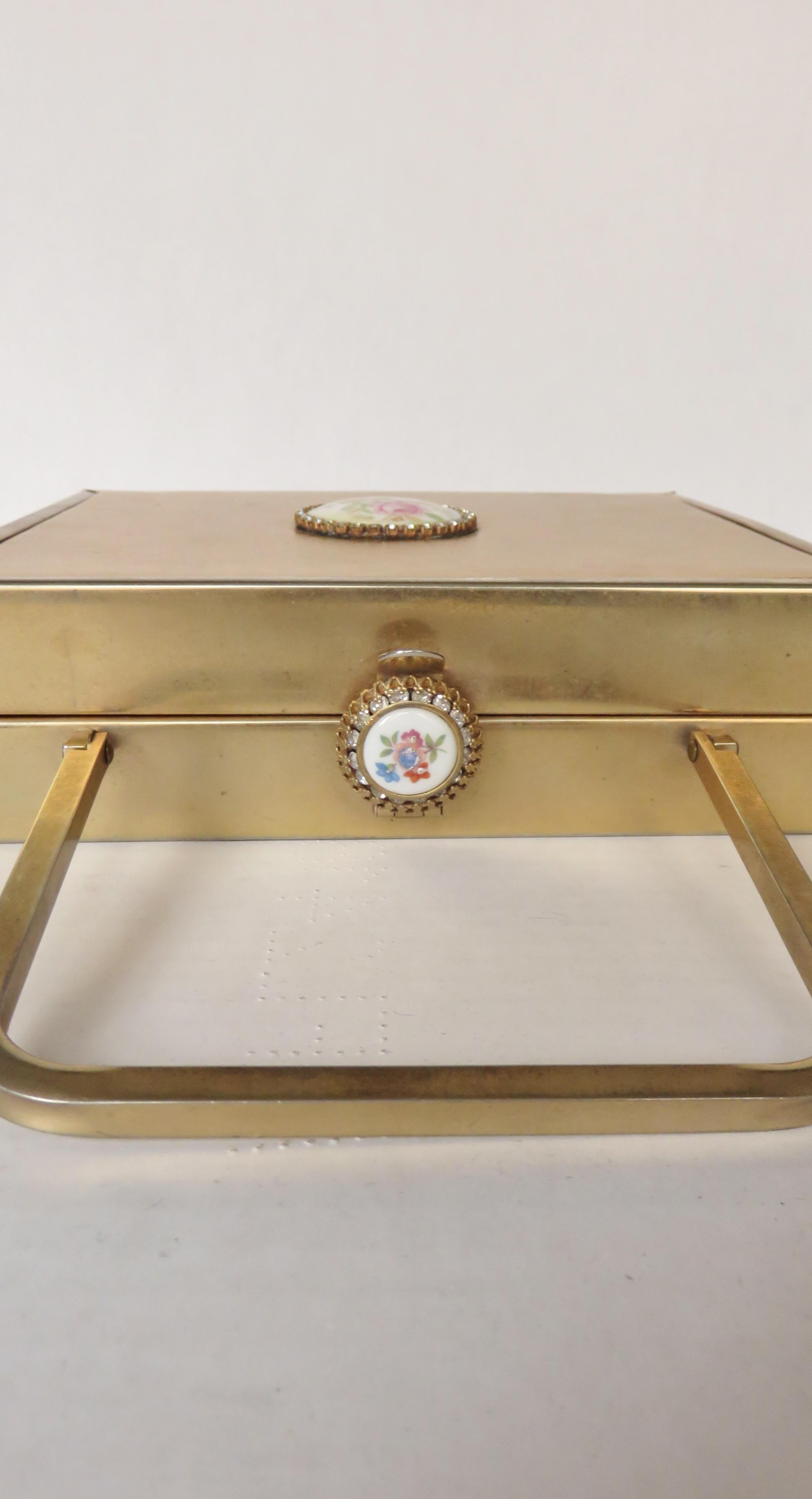 Women's Tyrolean Gold Box Purse 1950s