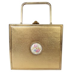 Tyrolean Gold Box Purse 1950s