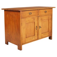 Tyrolean Late 18th Century Credenza Sideboard Massive Chestnut Wood Wax Polished