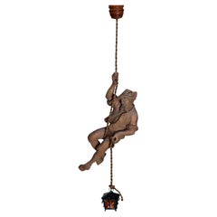 Lampe suspendue Tyrolean Mountaineer avec lanterne