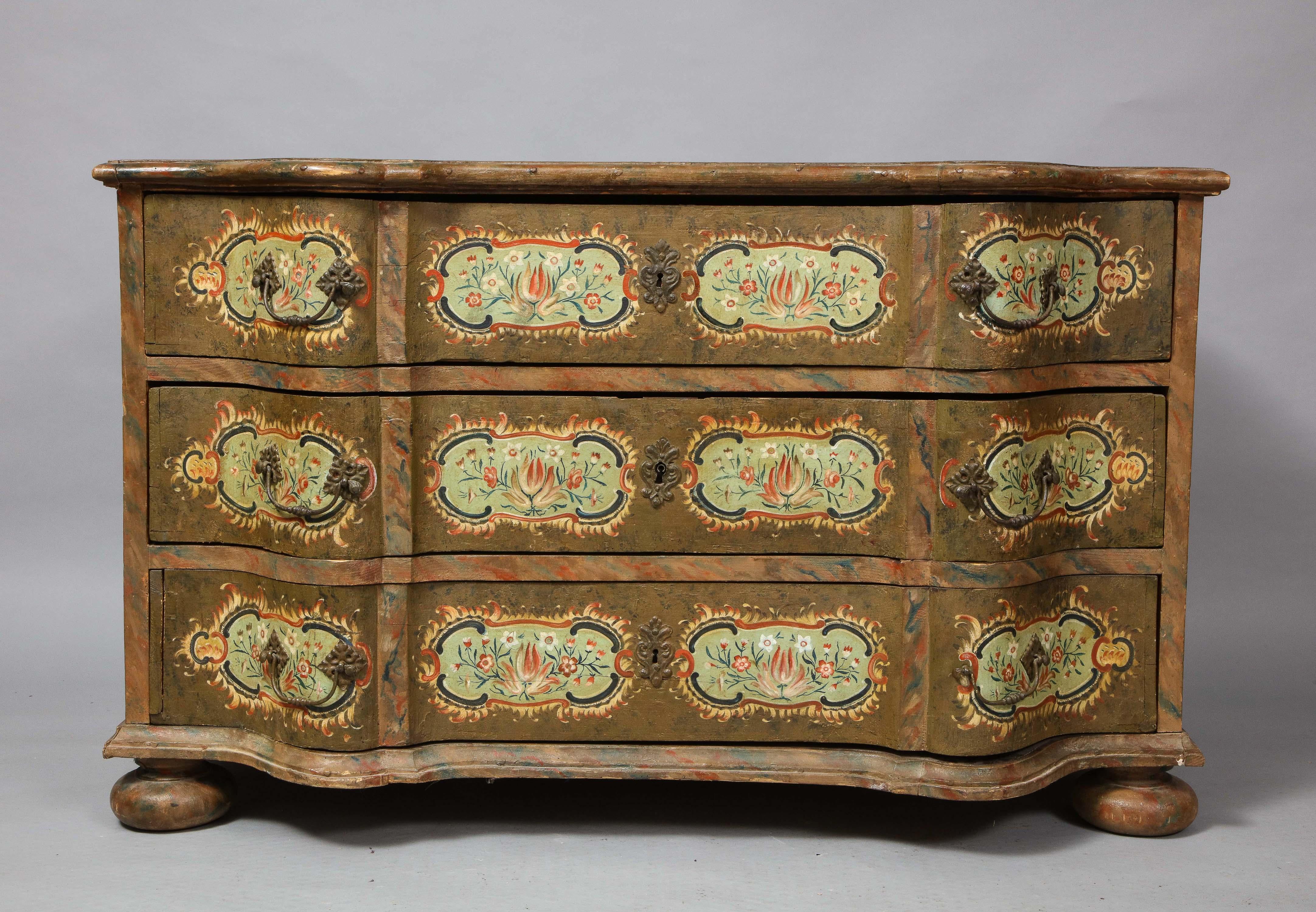 Baroque Tyrolean Painted Commode
