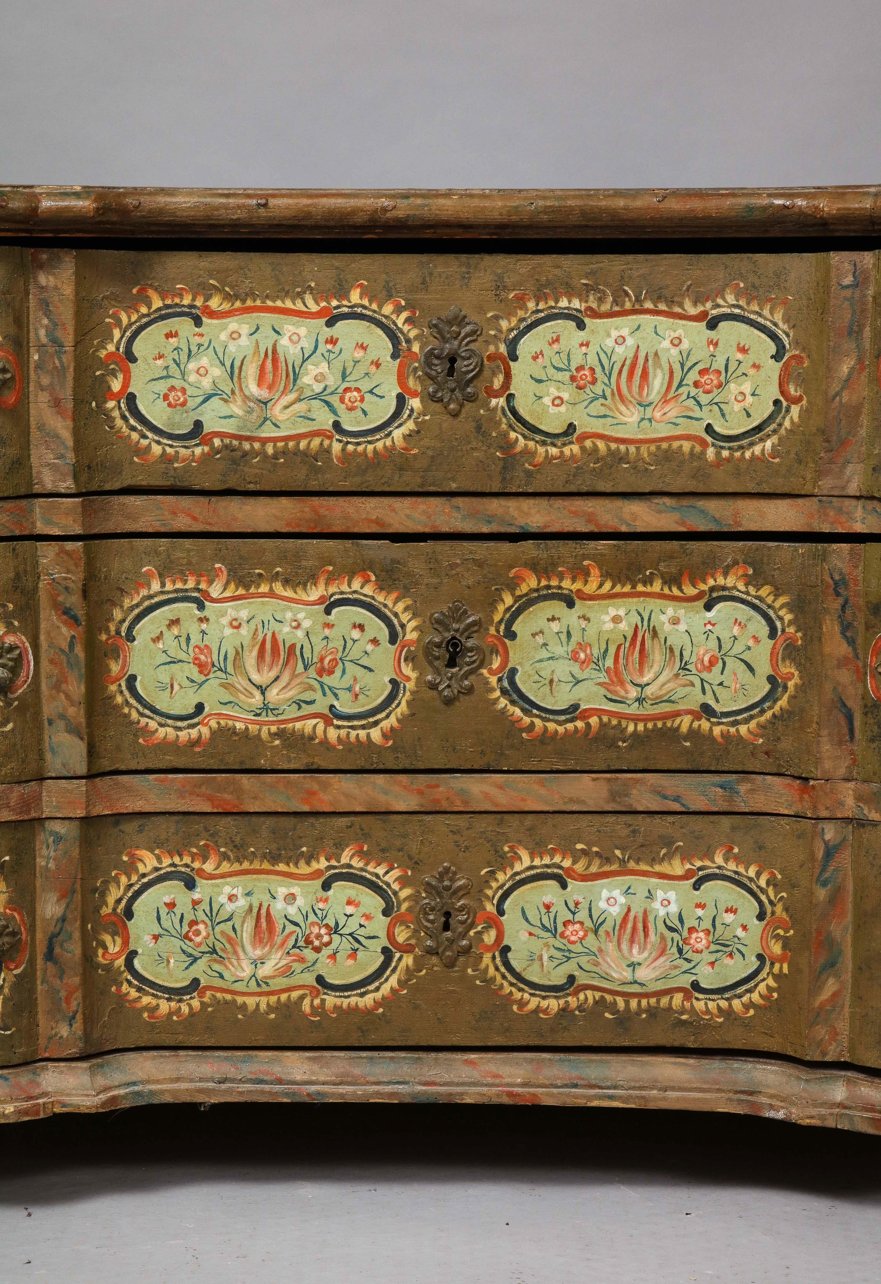 Austrian Tyrolean Painted Commode