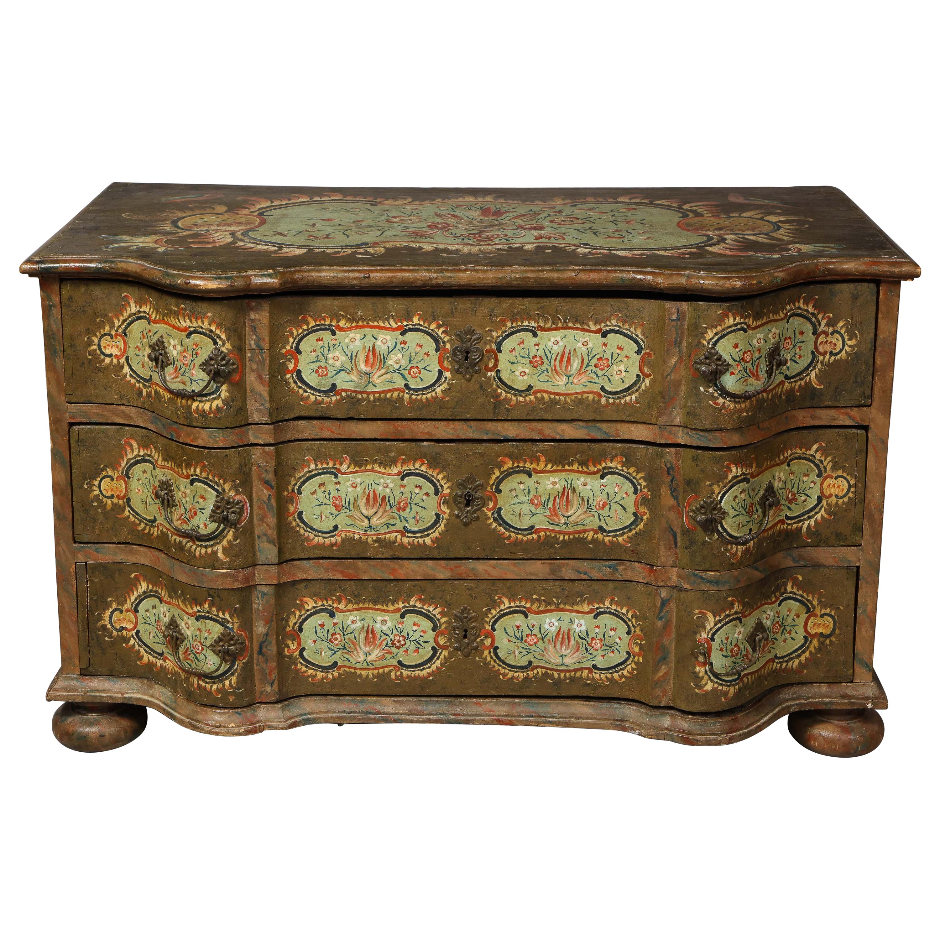 Tyrolean Painted Commode