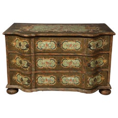 Used Tyrolean Painted Commode