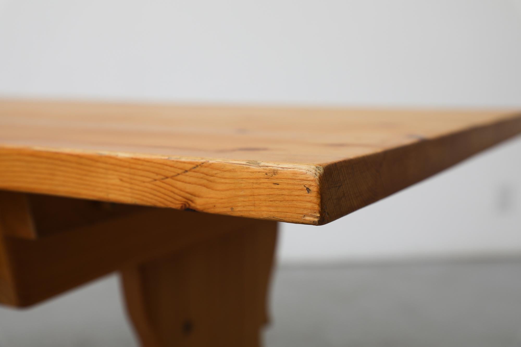 Tiroler Stil verziert Kiefer Schreibtisch oder Tisch mit Locking Schublade aus Österreich im Angebot 10