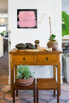 Pink - original abstract oil painting by Tyrone Layne